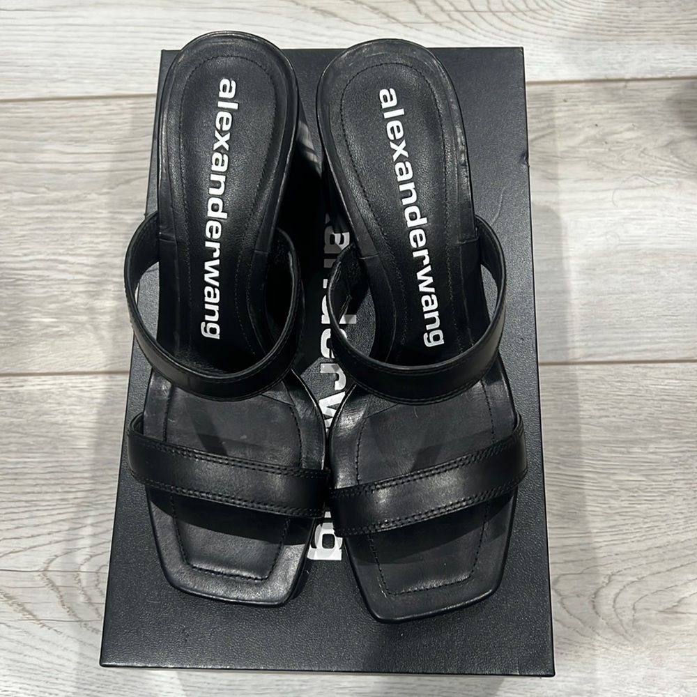 Alexanderwang black sandals size 38